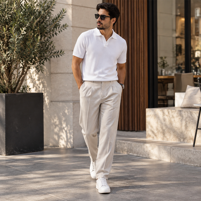 Pantalon WEARSE beige porte